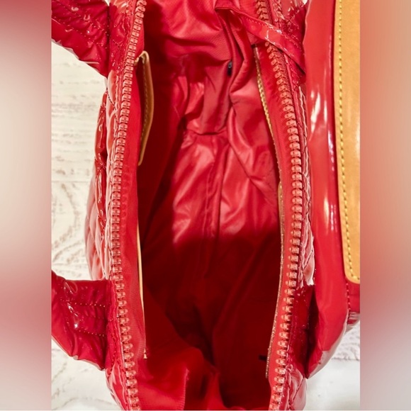 MZ Wallace Rouge Lacquer Small Metro Deluxe Bag - Picture 12 of 16